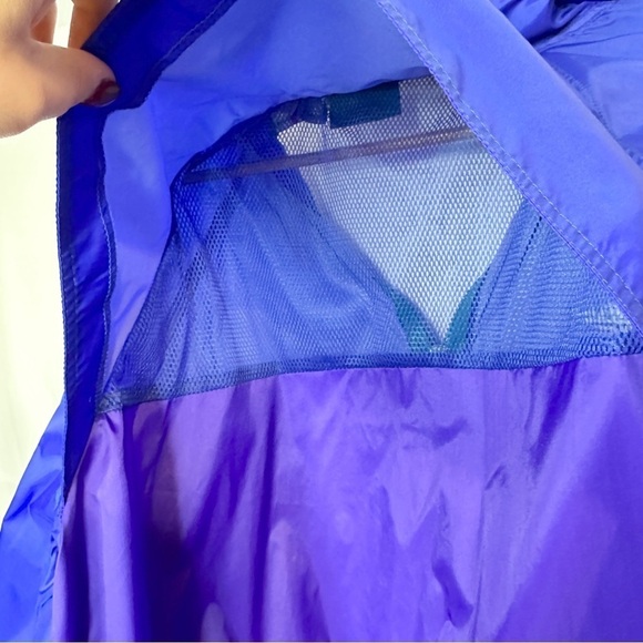 VINTAGE American Eagle 80s Zip Up Windbreaker Packable Hood Lightweight Mens XL - Picture 13 of 13